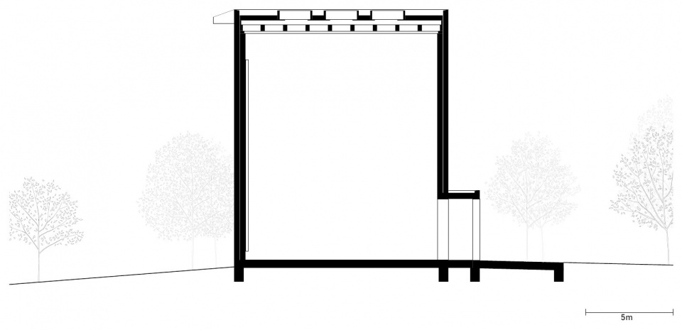 Anselm Kiefer Pavilion section drawing