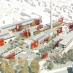 Art-Tek Tulltorja in Prishtina, Kosovo. Bird's-eye view. Image courtesy of ORG.