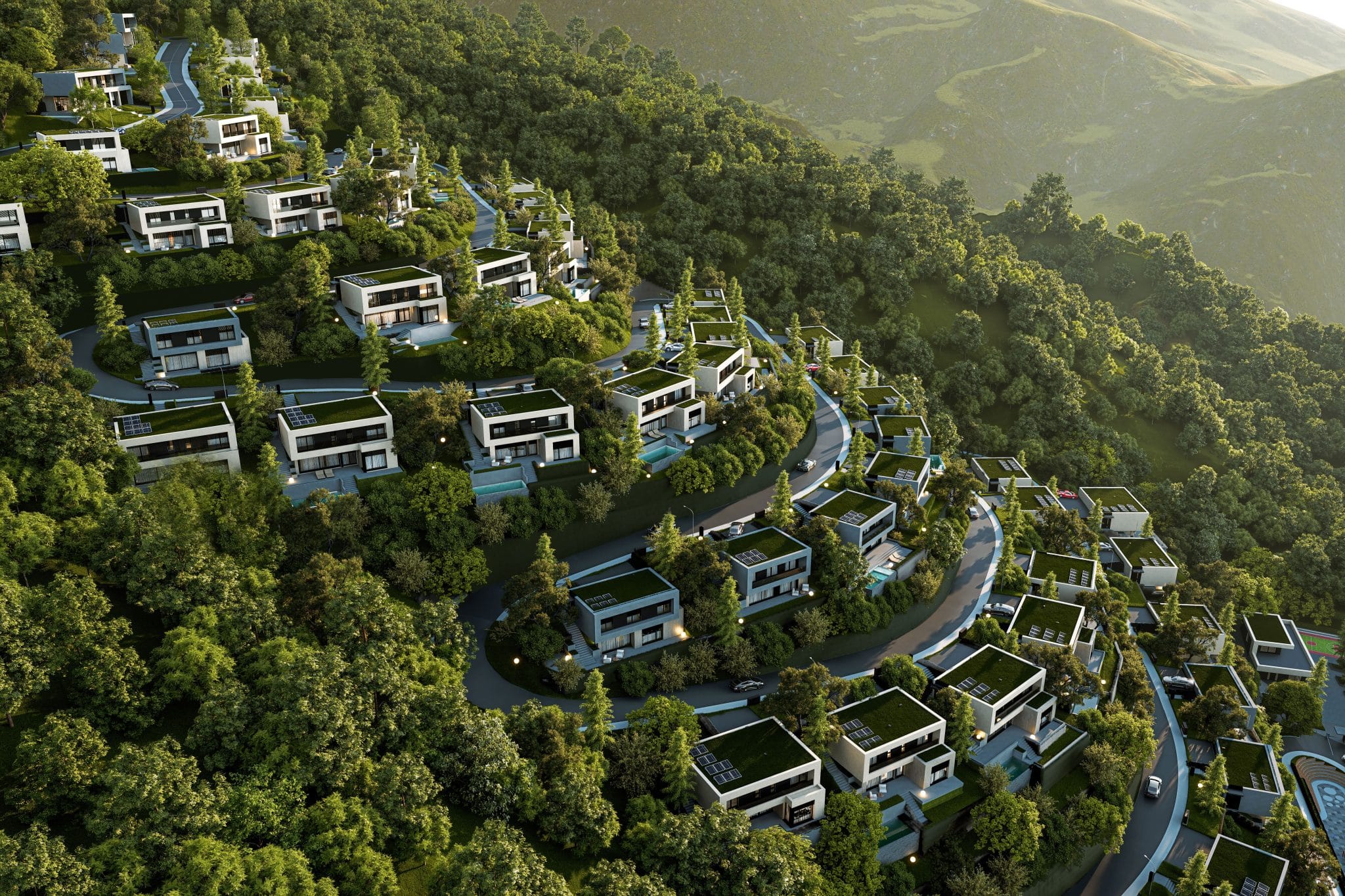 Aura Residence residential scheme by Hyllus Architects in Kolovicë, Prishtina
