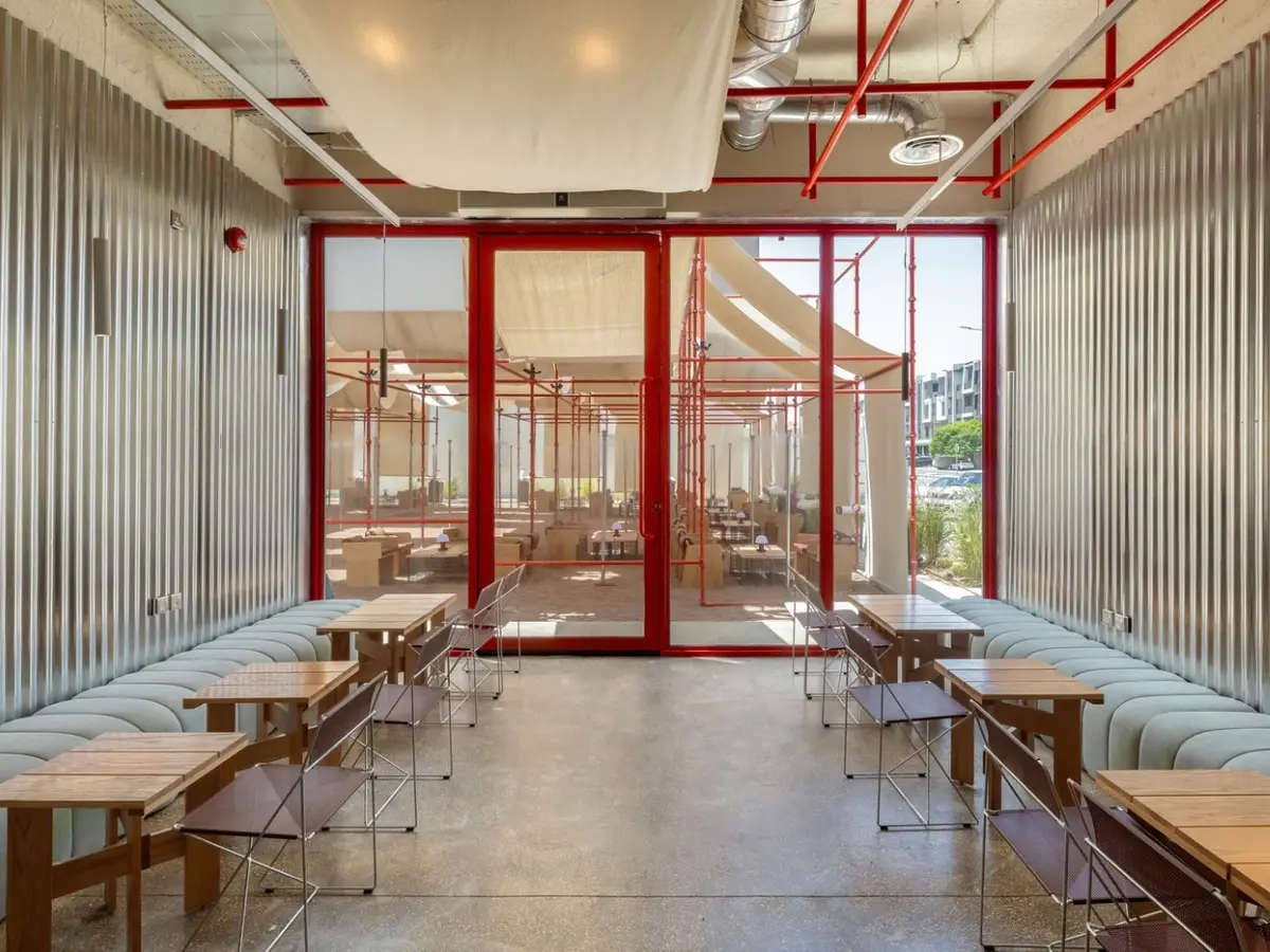 Interior of BAG Café in Riyadh by AO Architects; photograph by Dua Photography Studio