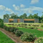 Burden Welcome Center set within gardens in Baton Rouge