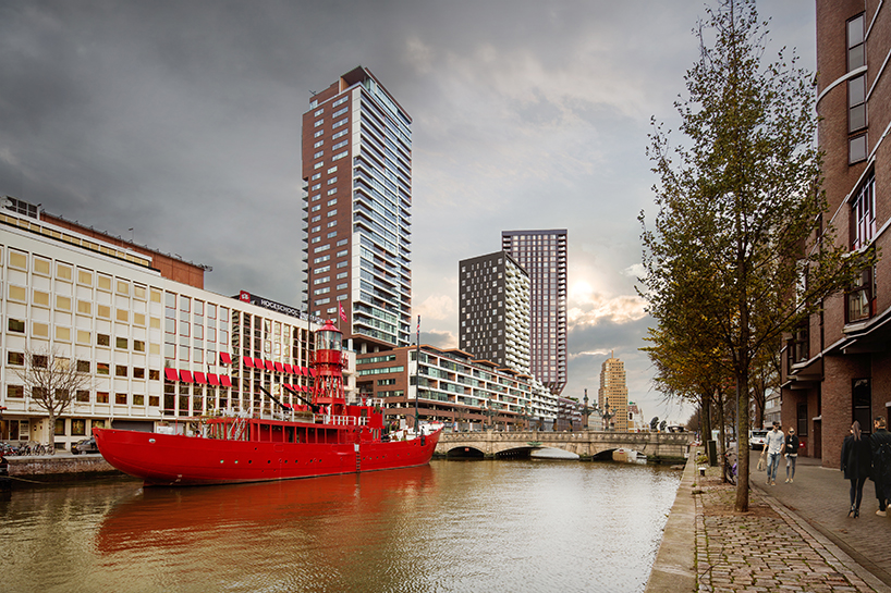 CasaNova residential tower, Rotterdam. Courtesy of Barcode Architects.