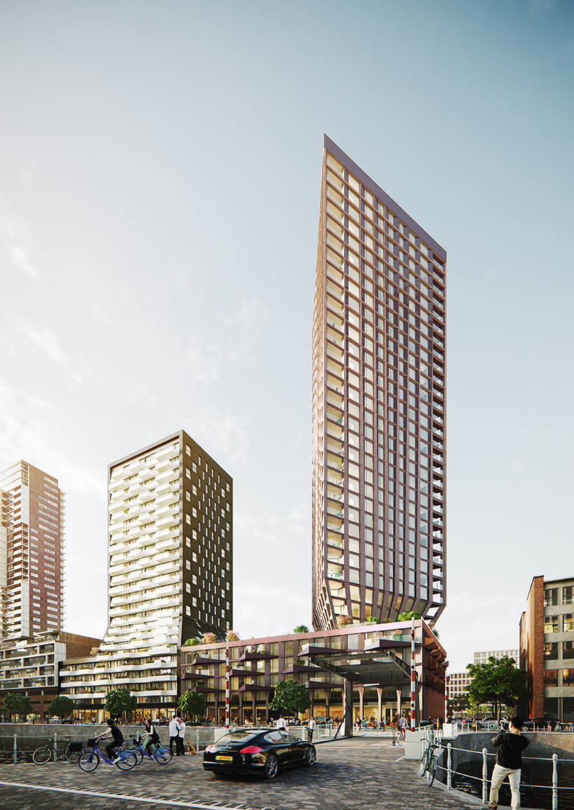 CasaNova residential tower, Rotterdam. Courtesy of Barcode Architects.