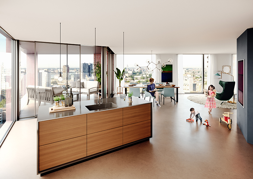 CasaNova residential tower, Rotterdam. Courtesy of Barcode Architects.