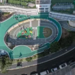 Chong Wen Kindergarten elevated play space by New Office Works