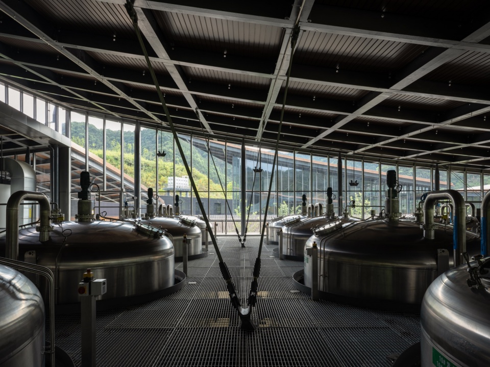 Fermentation hall at Chunan Distillery