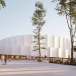 Dr. Ibrahim Rugova Presidential Library and Memorial Park in Prishtina by ALN and LSN Partners. Rendering courtesy of ALN.