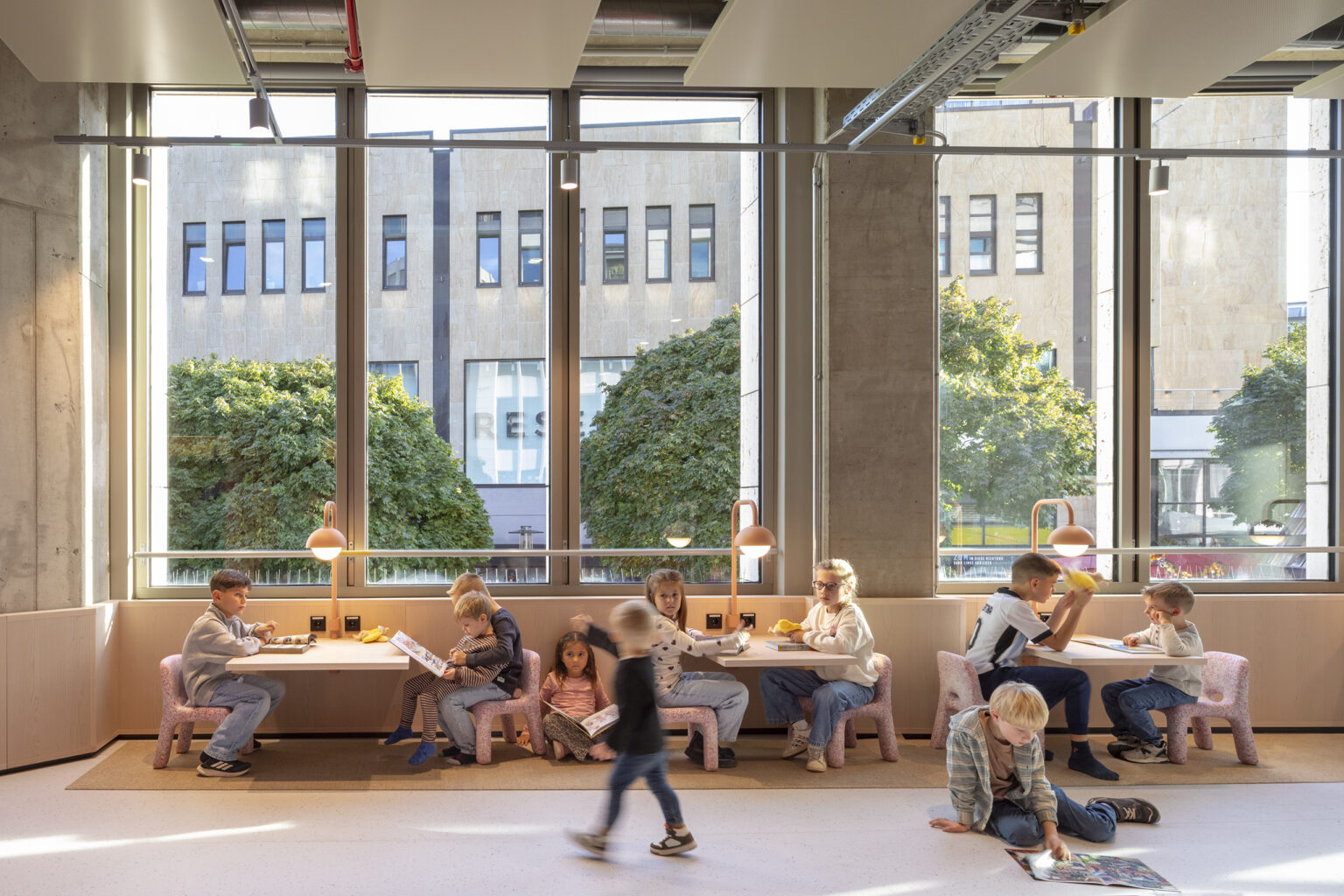 Essen Central Library interior by MVRDV and includi