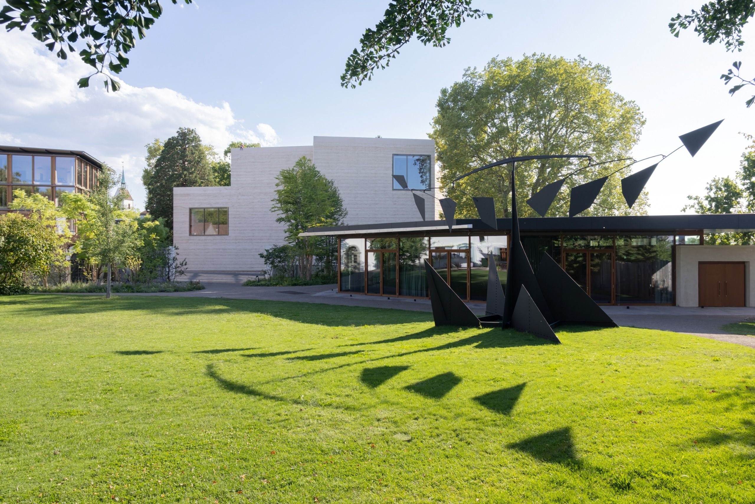 The expanded Fondation Beyeler campus by Atelier Peter Zumthor in Riehen, Switzerland.