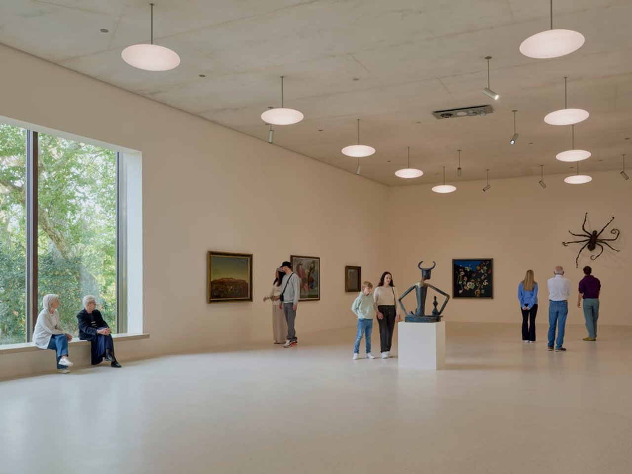Interior of the Wyss Museum at Fondation Beyeler. Photograph: Mark Niedermann.