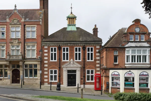 Harrow on the Hill restored civic frontage by IBLA. Photograph by Brotherton Lock.