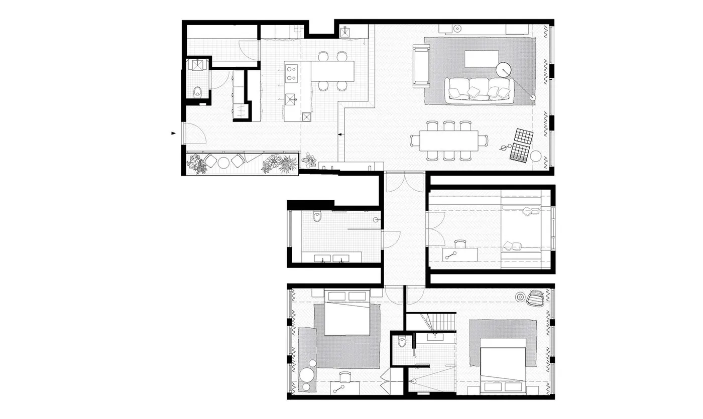 Home Herengracht: interior views and floor plan