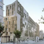 La Métropolitaine housing block at the corner of Avenue de la Porte de Clichy