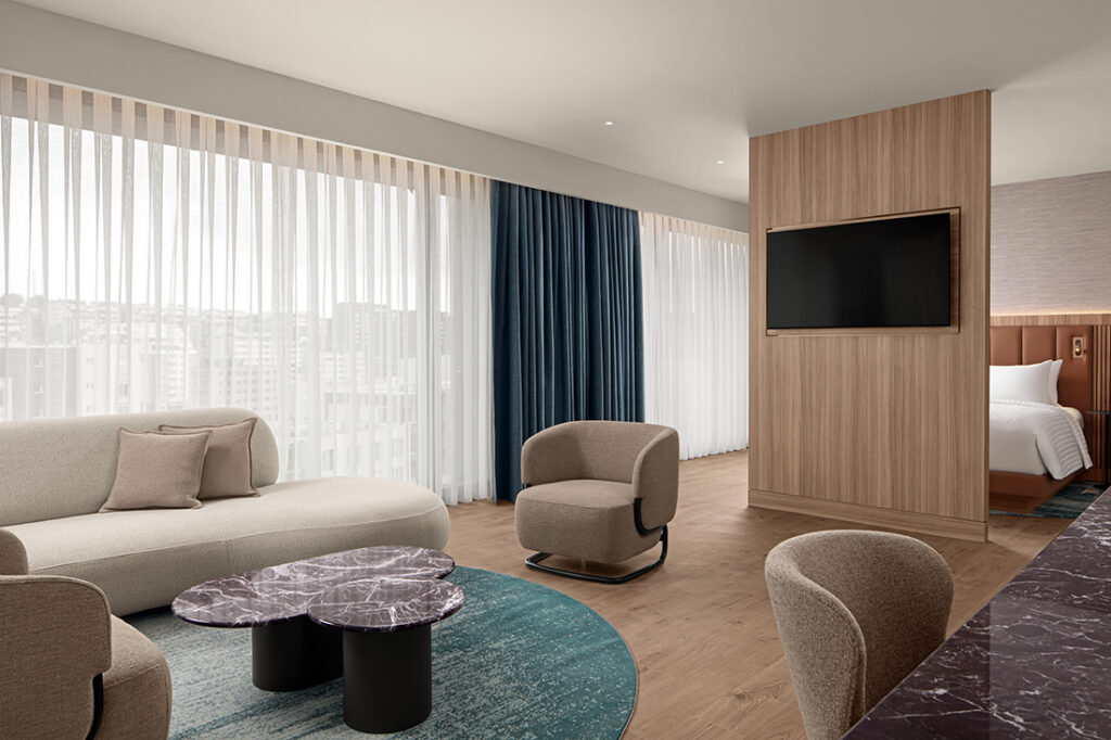 Marigona Tower by Archides Studio, Prishtina, Kosovo. Photograph: Asixon.