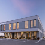 Meditech headquarters in Graçanica by POSTARCH. Photograph by Leonit Ibrahimi.