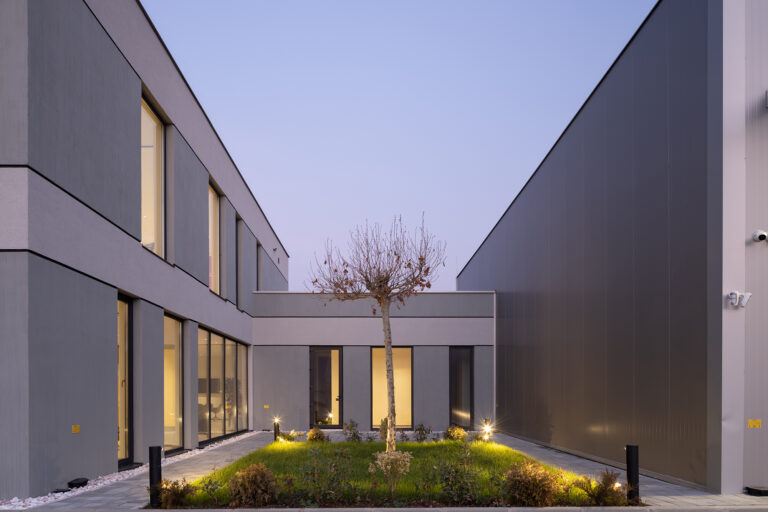 Meditech headquarters in Graçanica by POSTARCH, photographed by Leonit Ibrahimi