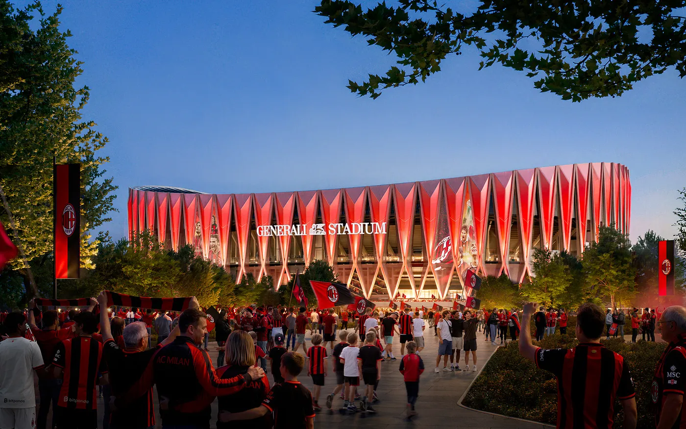 Proposal rendering: Foster + Partners and MANICA, via AC Milan.
