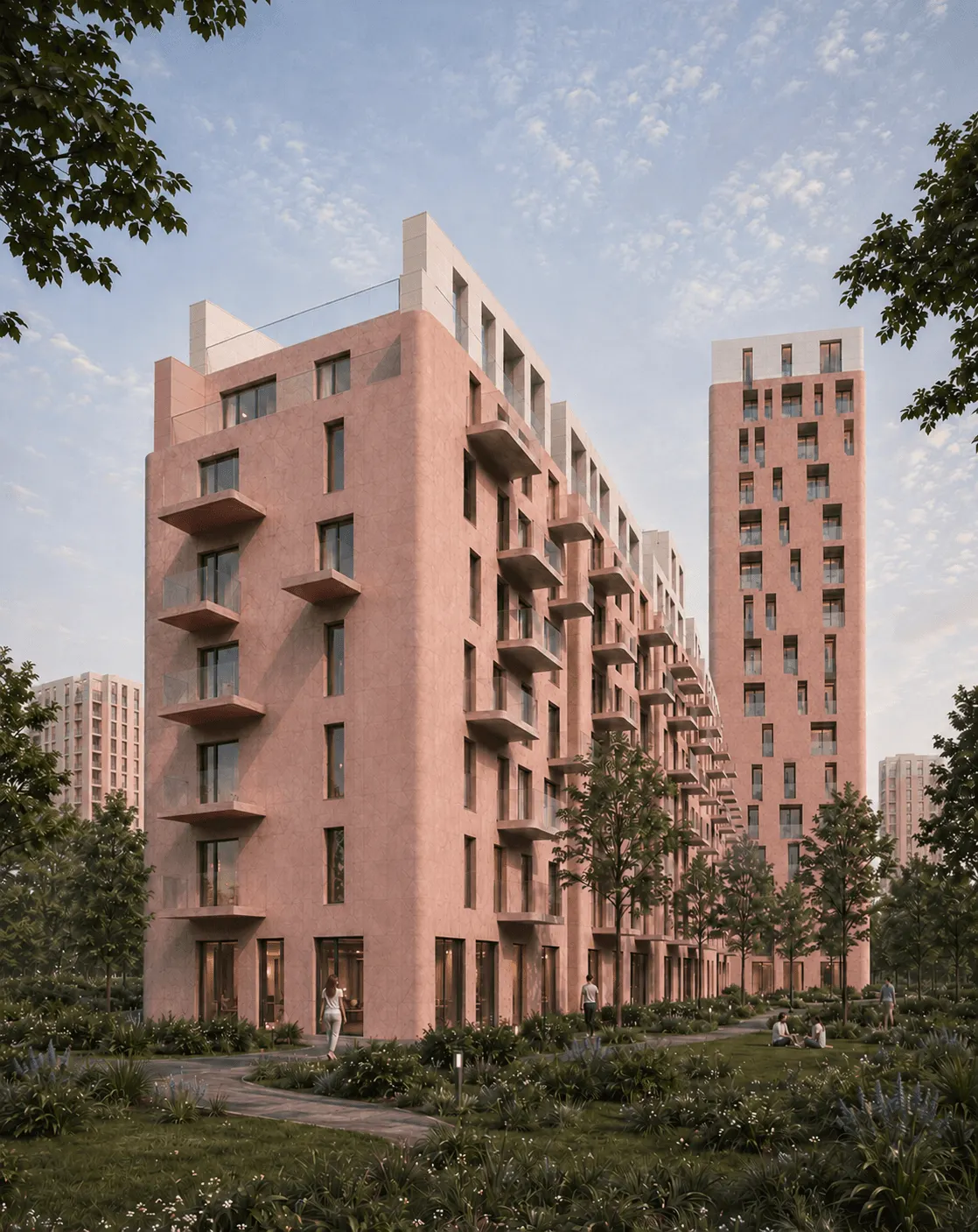TREA Housing Complex design visualisation in Prishtina