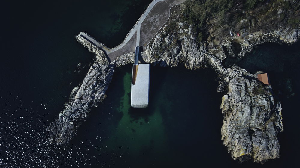 Under restaurant by Snøhetta in Lindesnes, Norway.