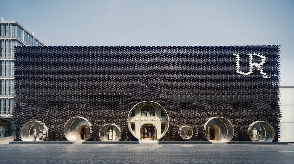 Urban Revivo facade in Beijing by MVRDV