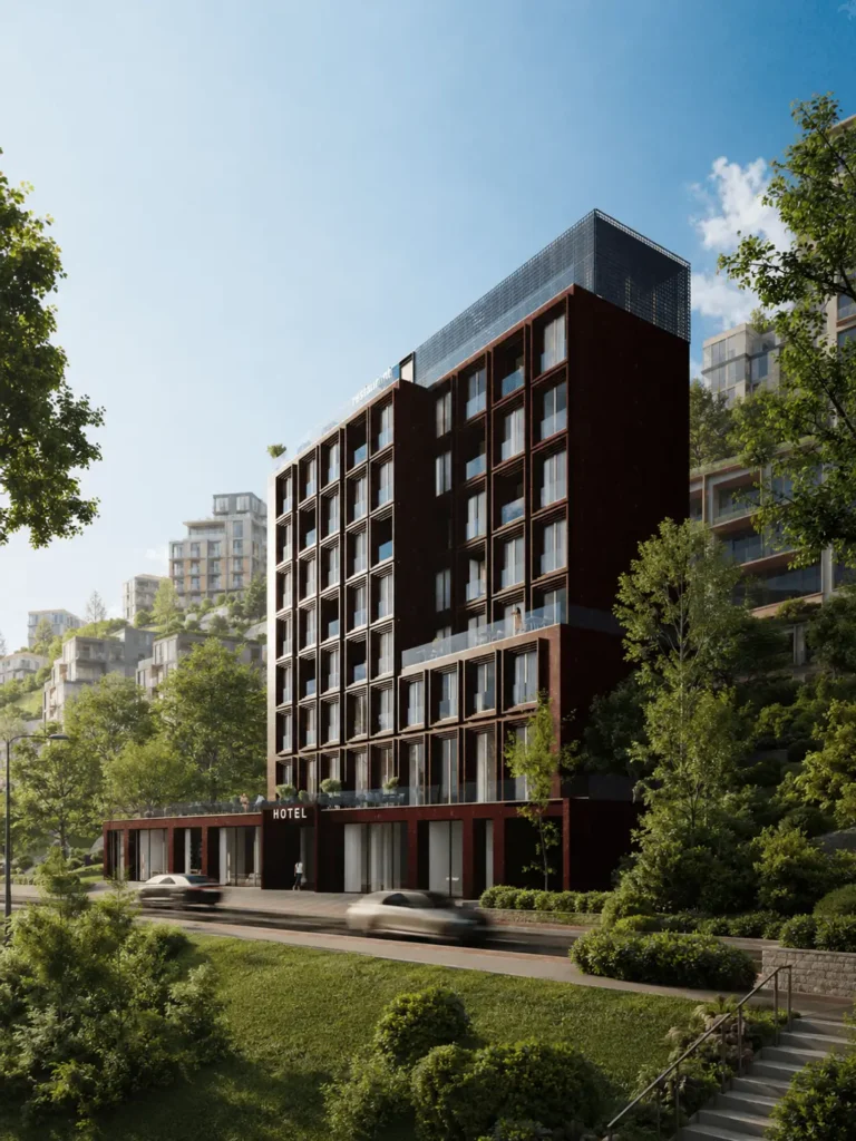 AND Hotel design illustration by eightoeight