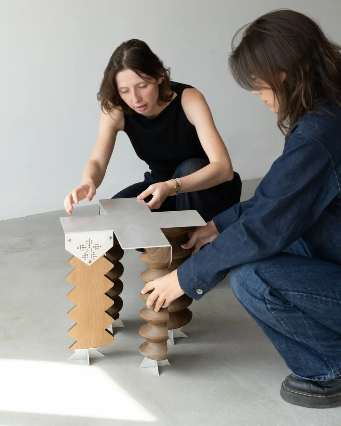 A Cider Press Becomes a Stool in LE PRESSOIR