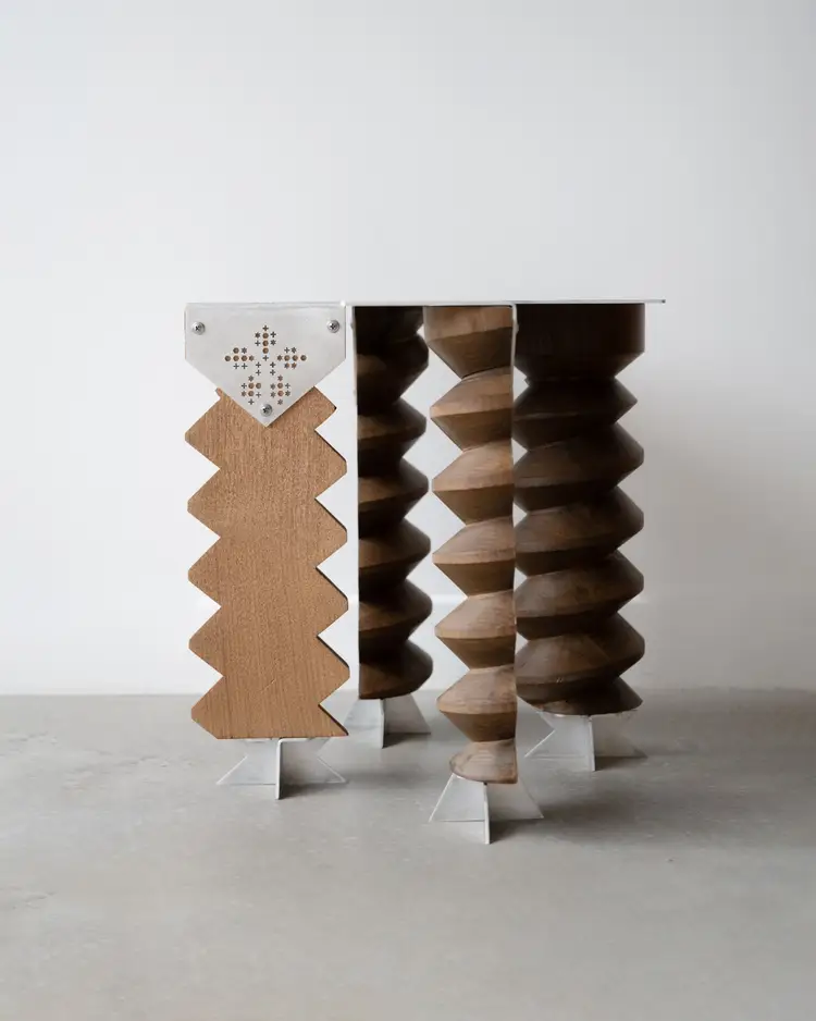 LE PRESSOIR stool by Studio Jumel and Ariane Ronot